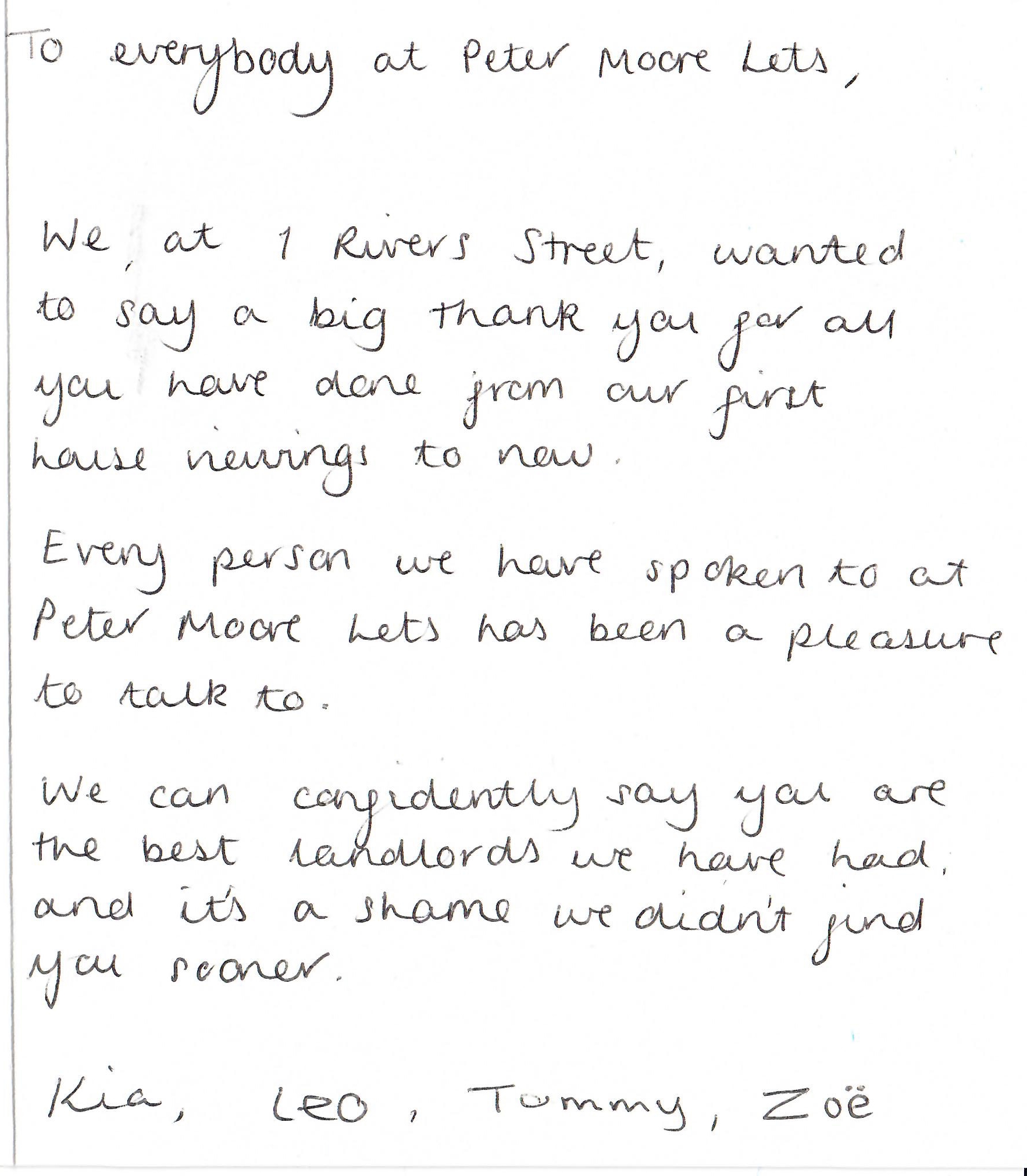 Student lettings Testimonials